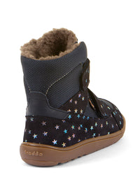 Lasten paljasjalkakengät, talvikengät - Up TEX Winter, Stars, tummansininen