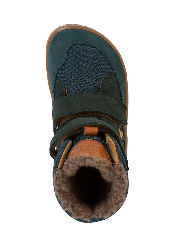 Children's barefoot shoes, winter shoes - Up TEX Winter, petrol blue