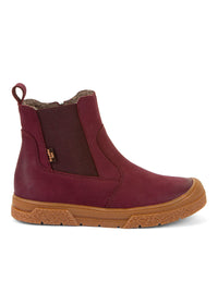 Chelsea ankle boots - dark red leather, Froddo-TEX