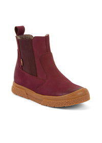 Chelsea ankle boots - dark red leather, Froddo-TEX