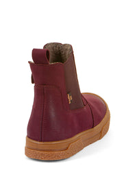 Chelsea ankle boots - dark red leather, Froddo-TEX