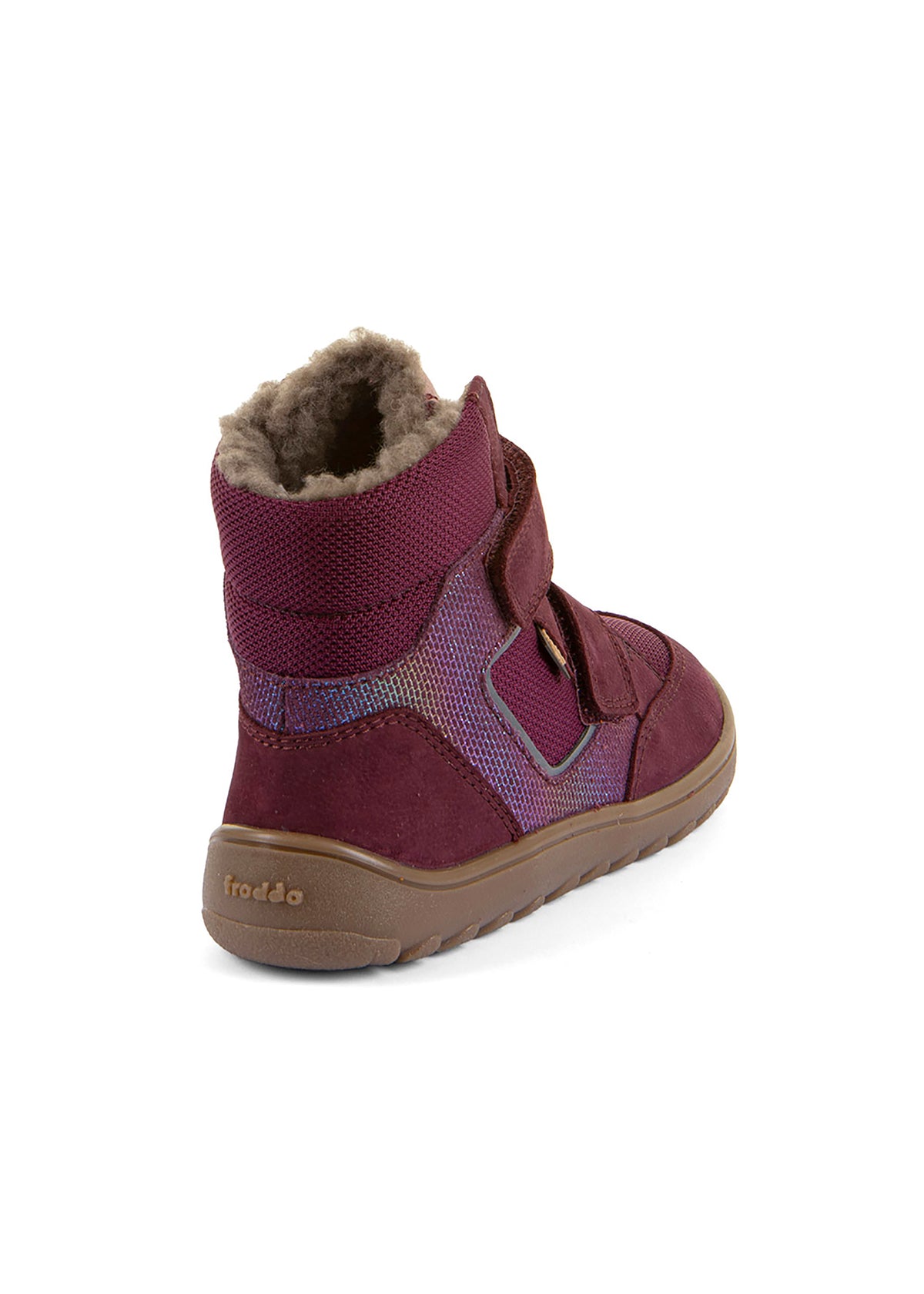 Lasten paljasjalkakengät, talvikengät - Up Hill Wool Tex, punainen