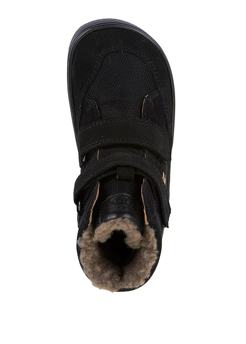 Lasten paljasjalkakengät, talvikengät - Up Hill Wool Tex, musta