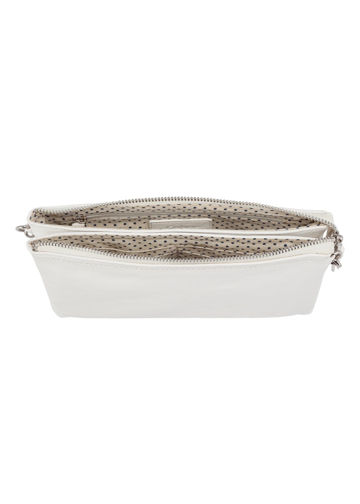 Naisten juhlalaukku - valkoinen, Emmy Clutch