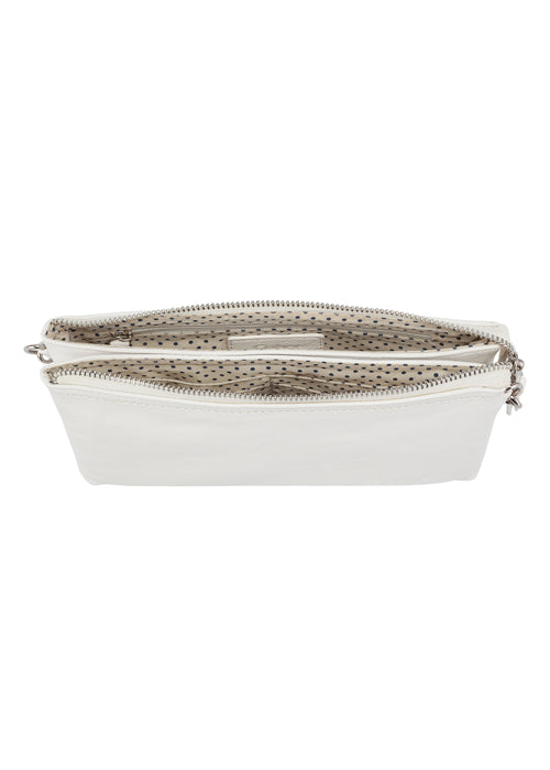 Naisten juhlalaukku - valkoinen, Emmy Clutch