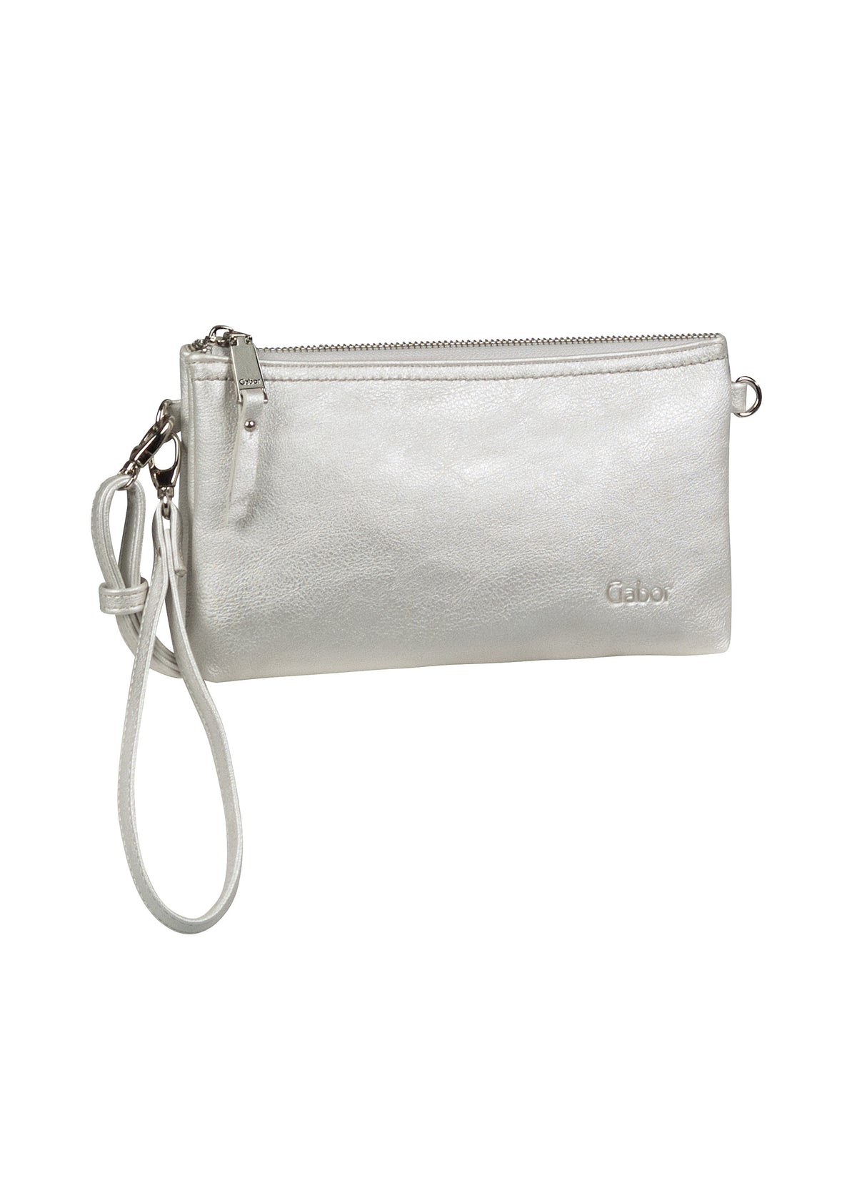 Naisten juhlalaukku - hopea, Emmy Clutch