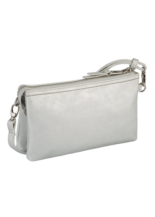 Naisten juhlalaukku - hopea, Emmy Clutch