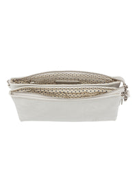 Naisten juhlalaukku - hopea, Emmy Clutch