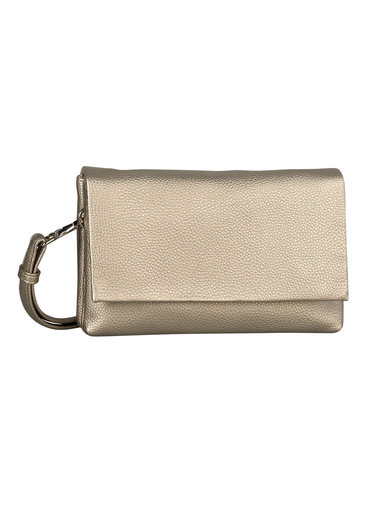 Naisten juhlalaukku - metallinhohtoinen roosa, Salara Clutch