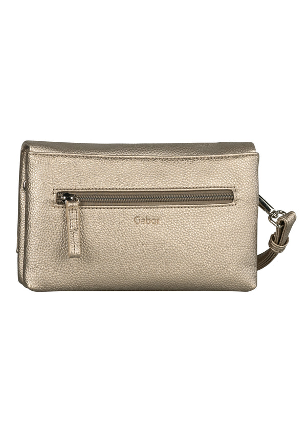 Naisten juhlalaukku - metallinhohtoinen roosa, Salara Clutch