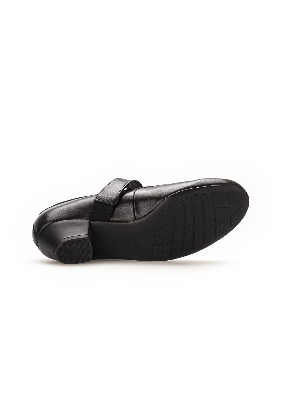 Open-toed shoes with velcro straps - black leather