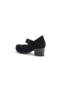 Avokkaat tarraremmillä - tolppakorko, musta nupukkinahka