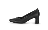 Open-toed shoes with a post heel - black