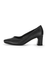 Open-toed shoes with a post heel - black