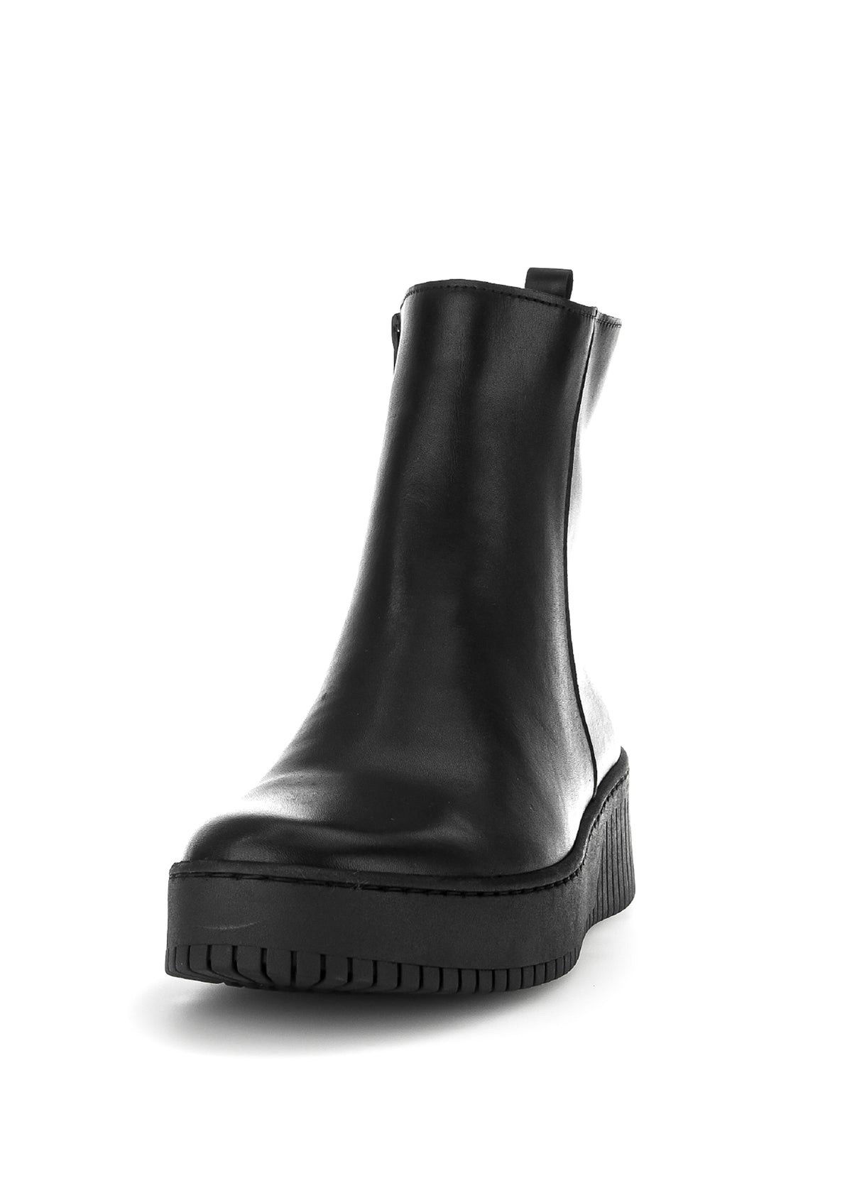 Winter shoes with wedge sole - black