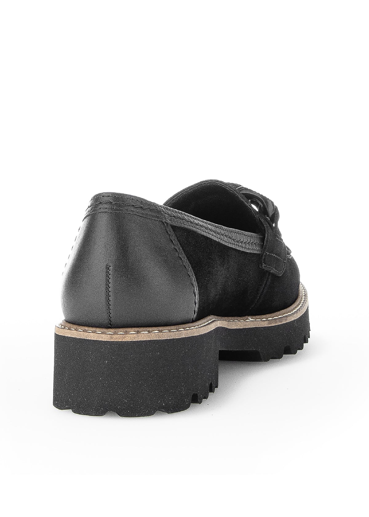 Loafers med tjock sula - svart