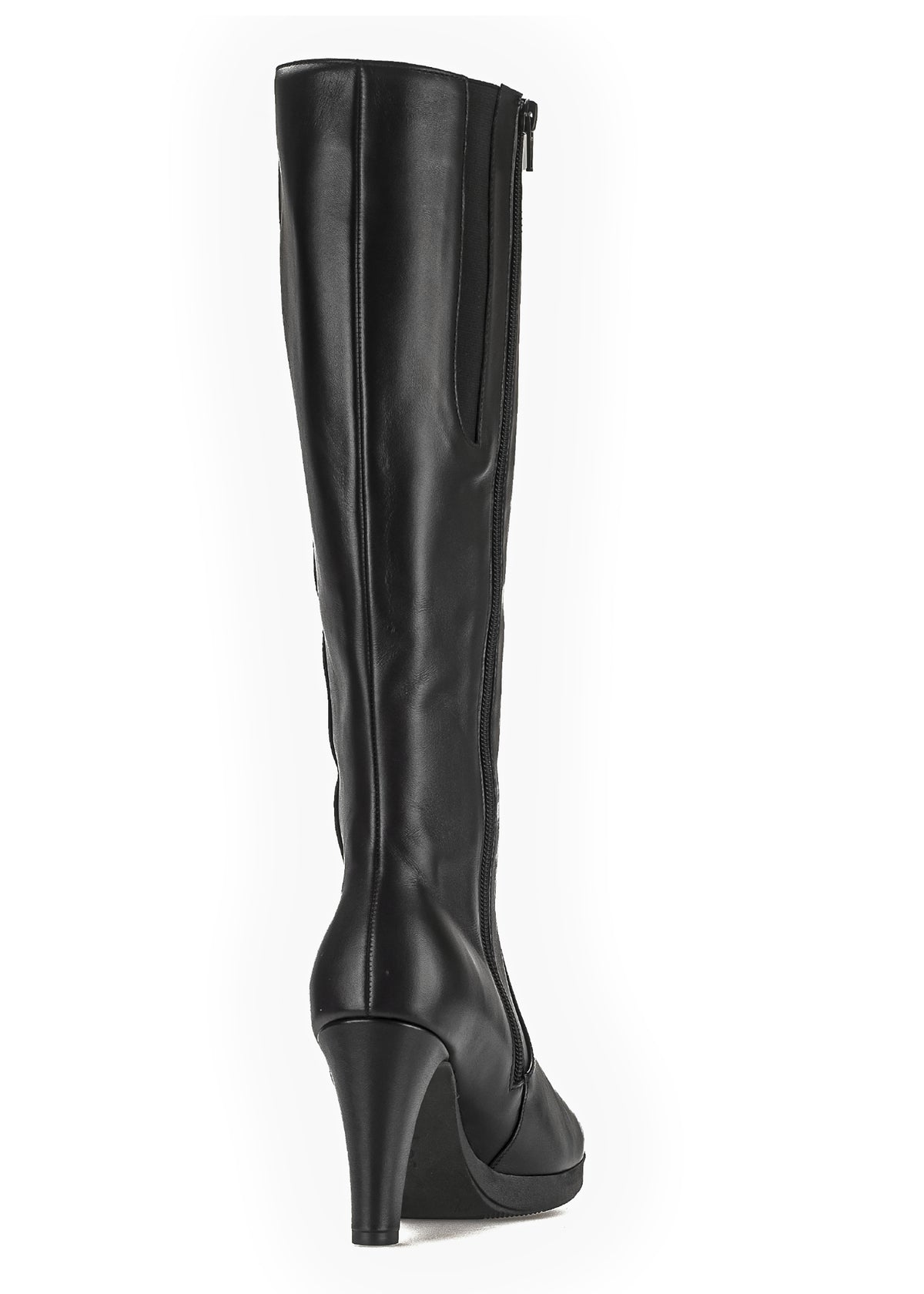 Boots with stiletto heel - black, M shaft