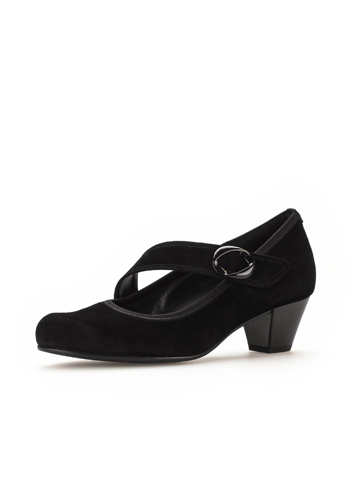Open-toed shoes with velcro straps - black