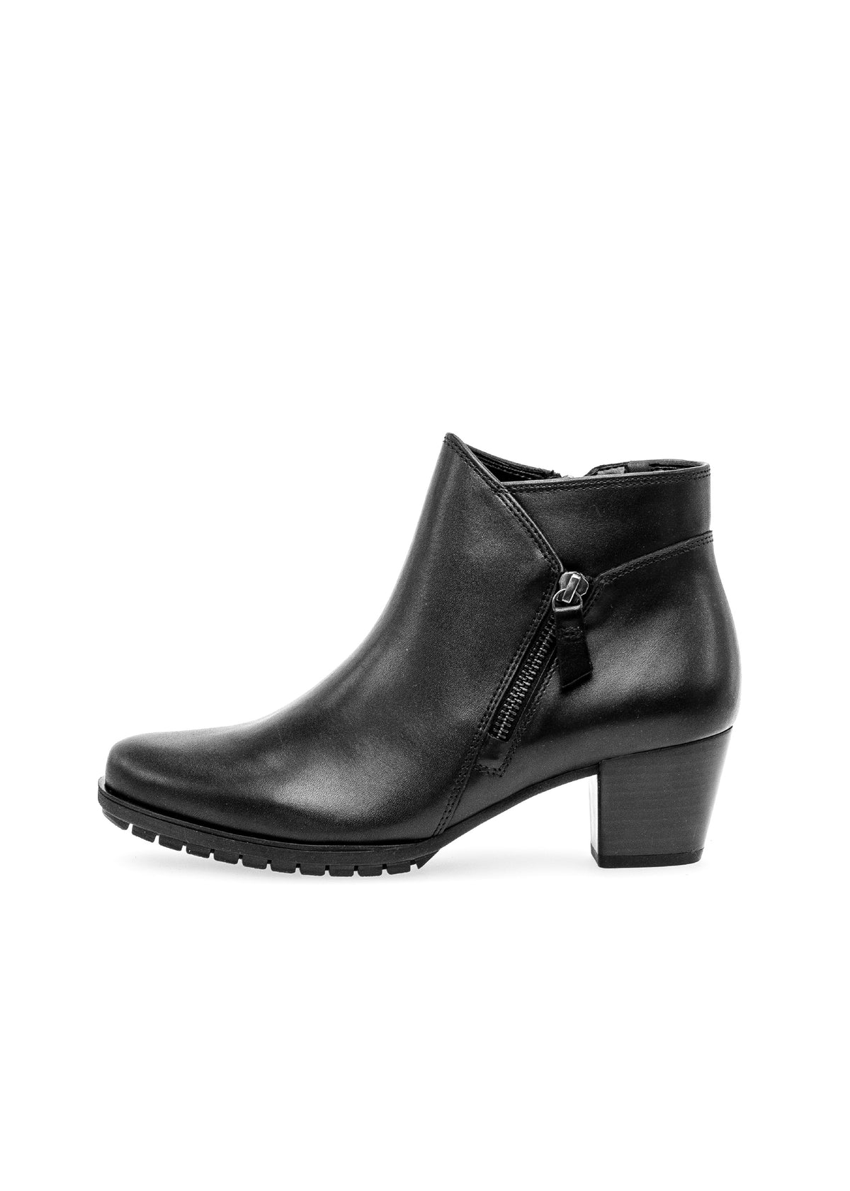 Ankle boots with stud heel - black