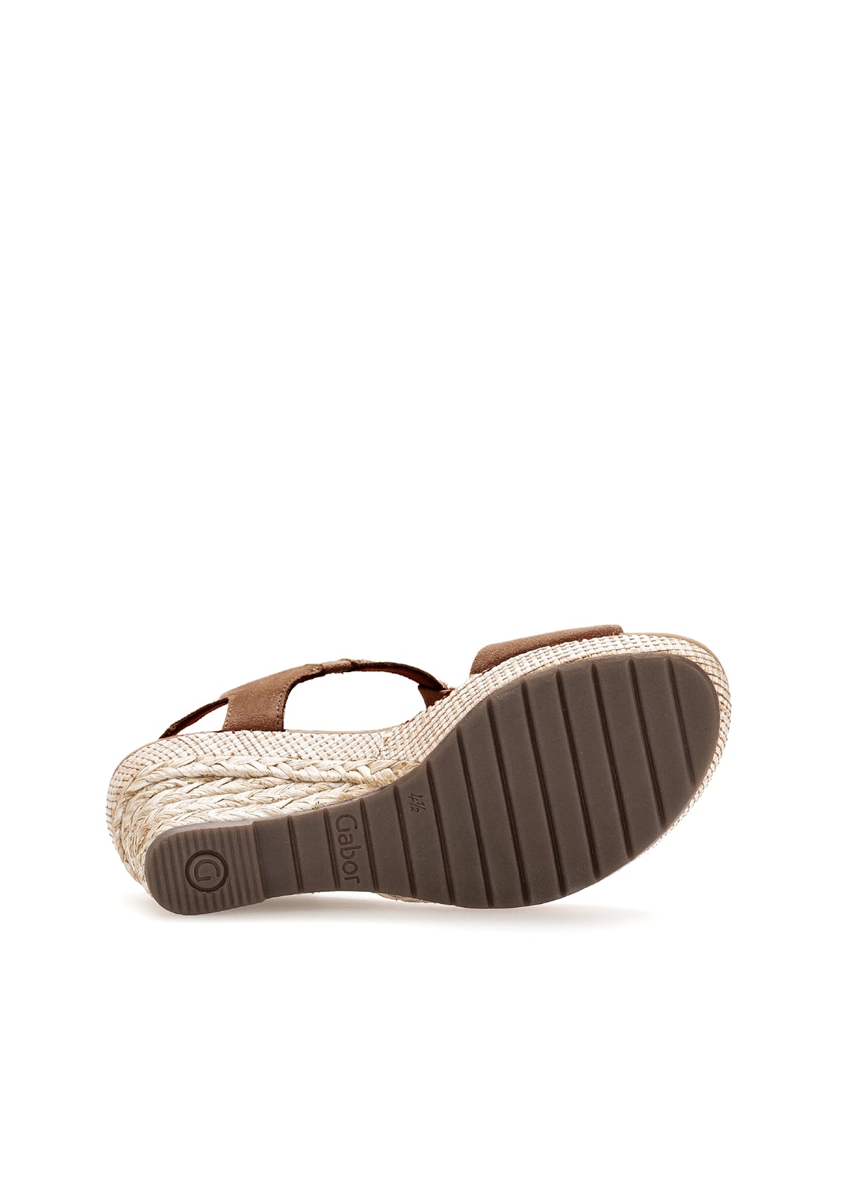 Sandaler med kilklack - brunt läder