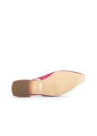Slingback loafers - rosa nubuck läder