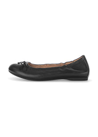 Bow ballerina shoes - black leather
