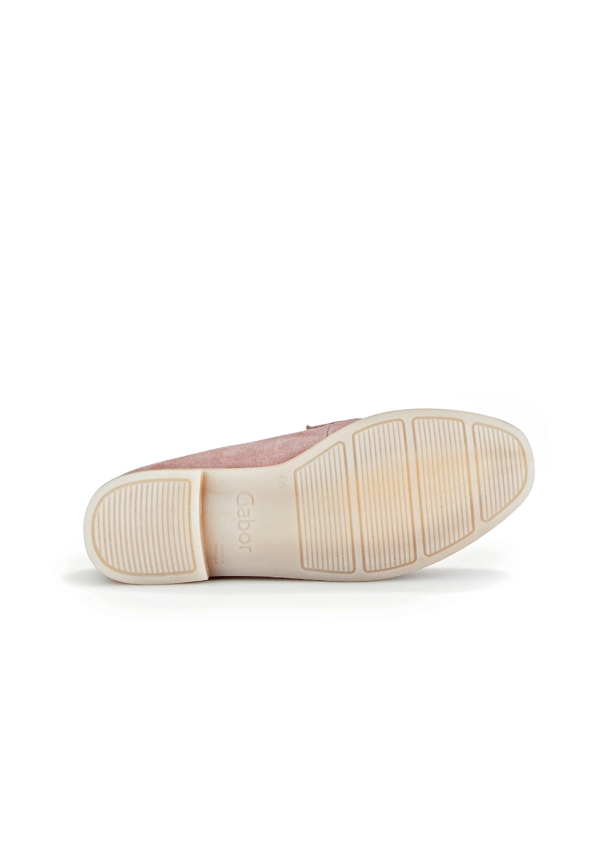 Loafers - light pink suede, leather loafer strap
