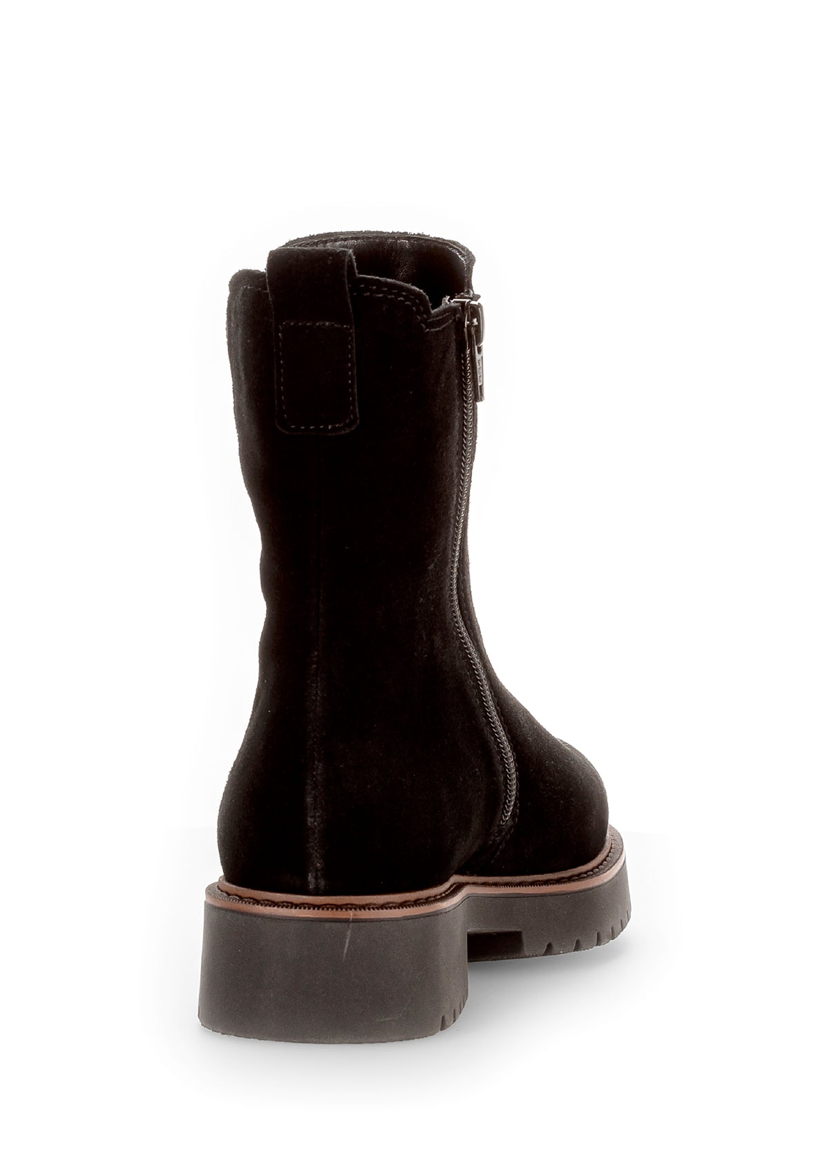 Chelseanilkkurit paksulla pohjalla - musta mokkanahka, leveä lesti