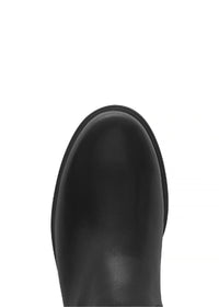 Saappaat - musta nahka, L-XL-varsi