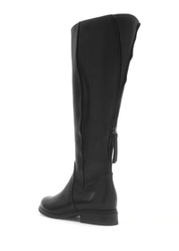 Saappaat - musta nahka, L-XL-varsi