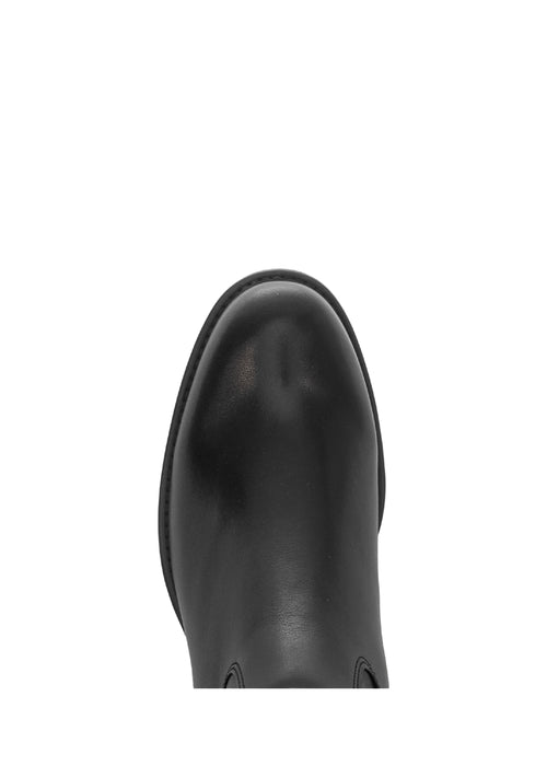 Boots - black leather, S shaft
