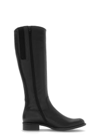 Boots - black leather, S shaft