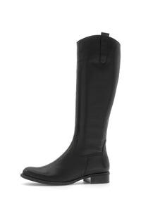 Boots - black leather, S shaft