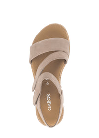 Sandals - beige leather straps