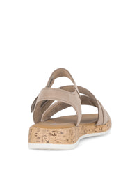 Sandals - beige leather straps