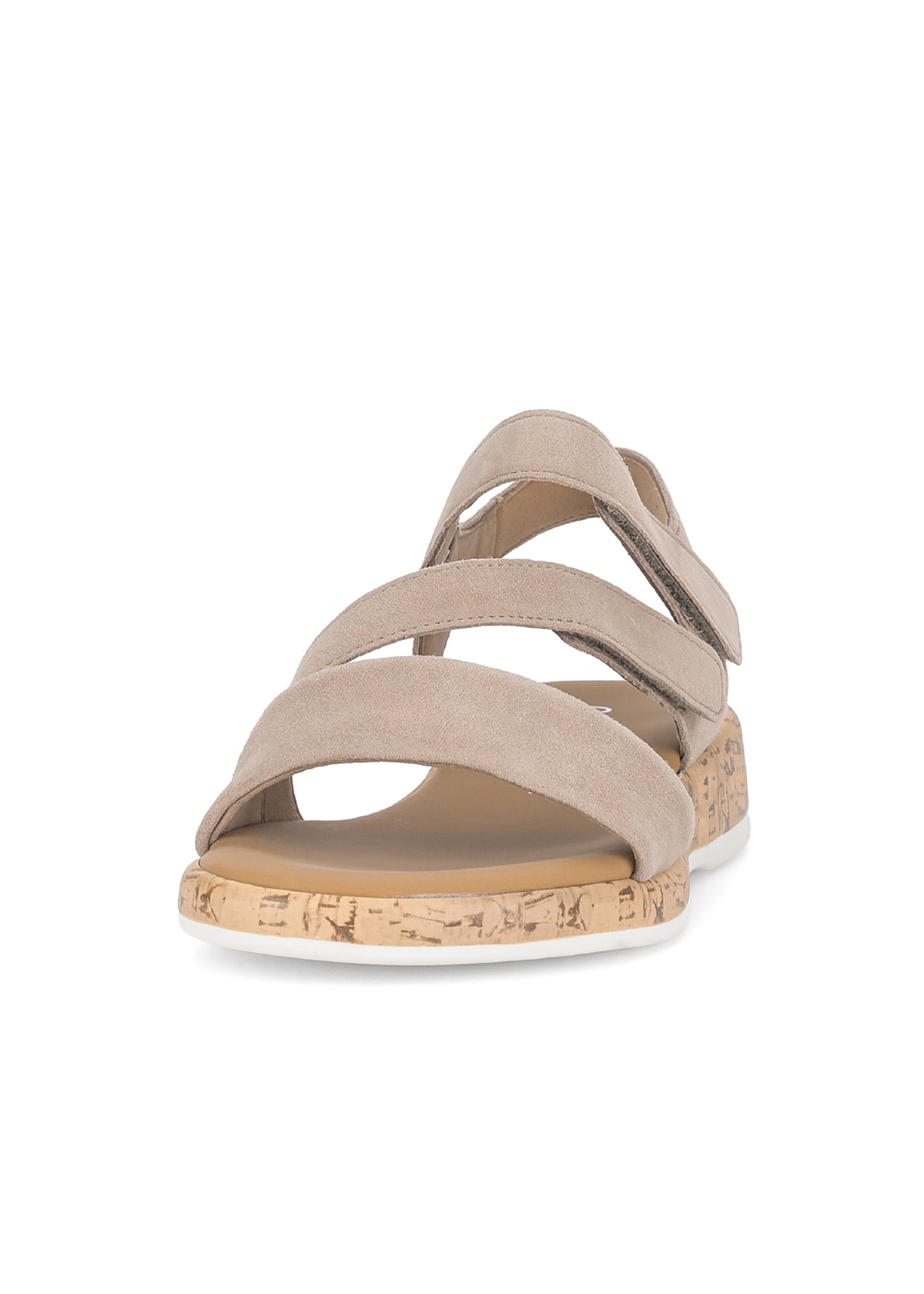 Sandals - beige leather straps