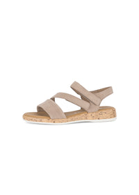 Sandals - beige leather straps