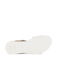 Sandals - beige leather straps