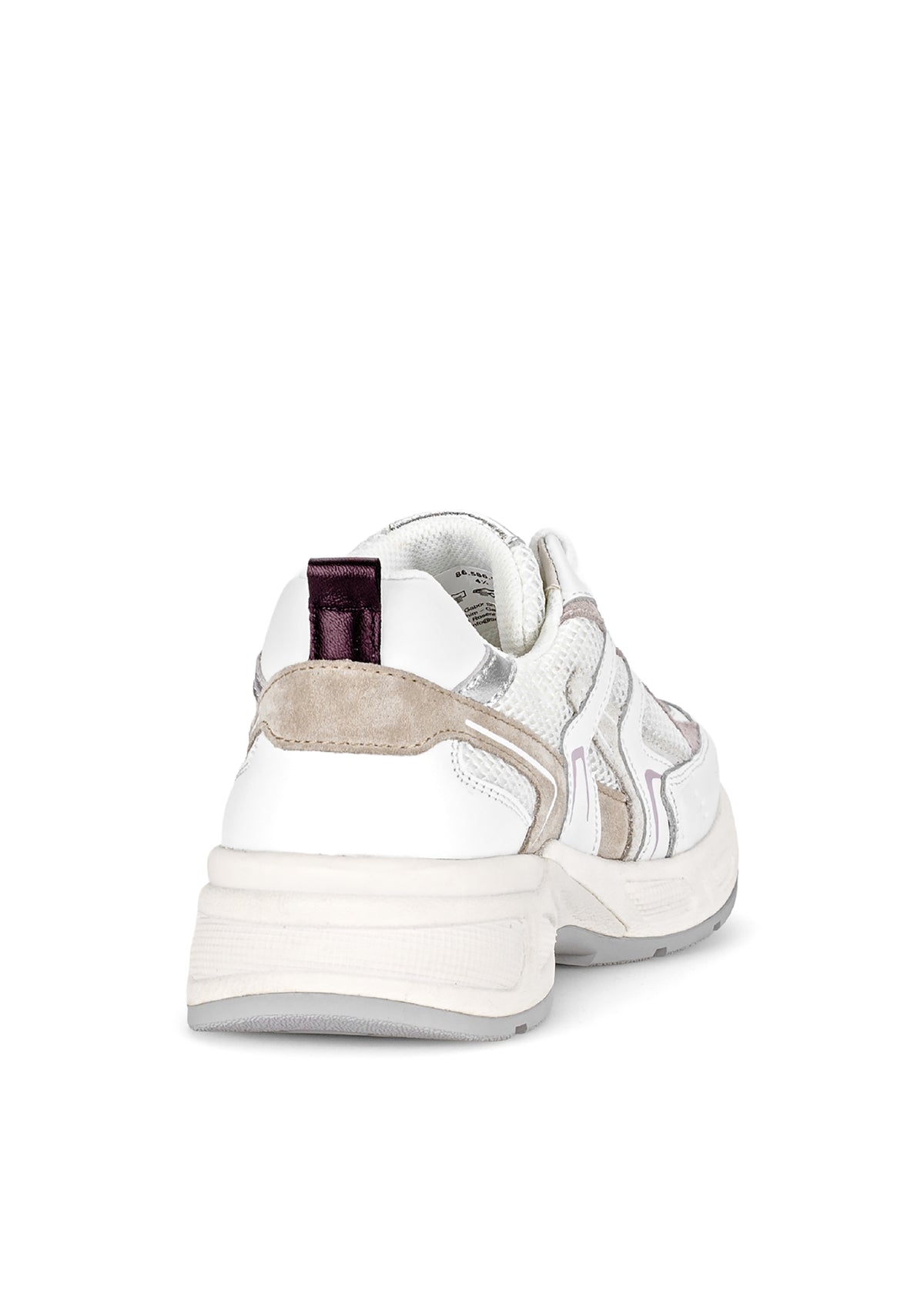 Tennarit paksummalla pohjalla - valkoinen-beige-roosa