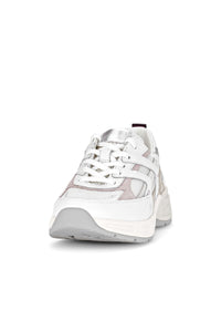 Tennarit paksummalla pohjalla - valkoinen-beige-roosa