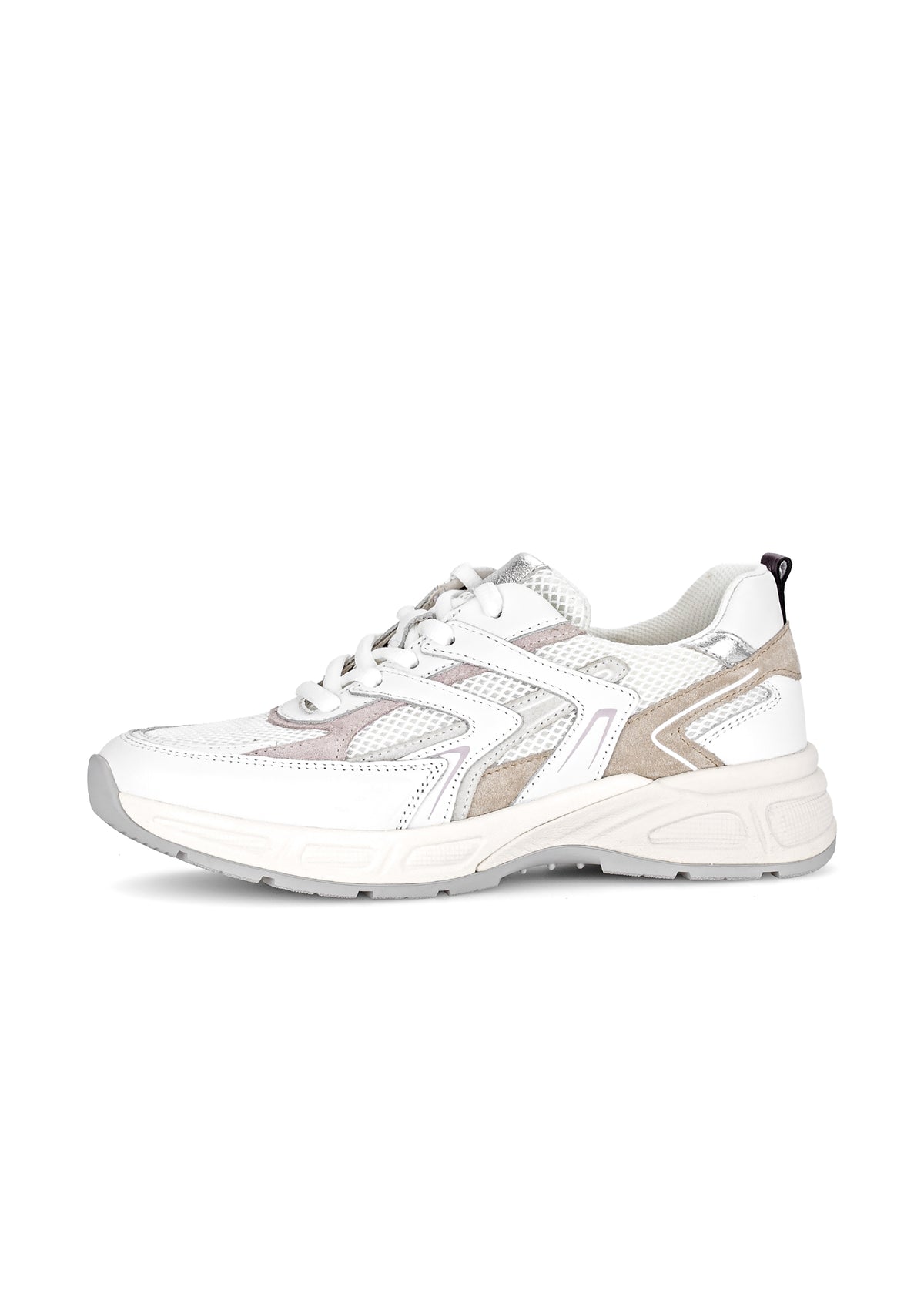 Tennarit paksummalla pohjalla - valkoinen-beige-roosa