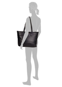 Naisten olkalaukku - Alexi, musta shopper