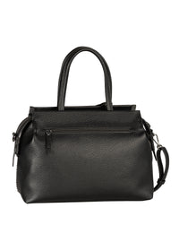 Naisten olkalaukku - Gela, musta, pieniä metalliniittejä