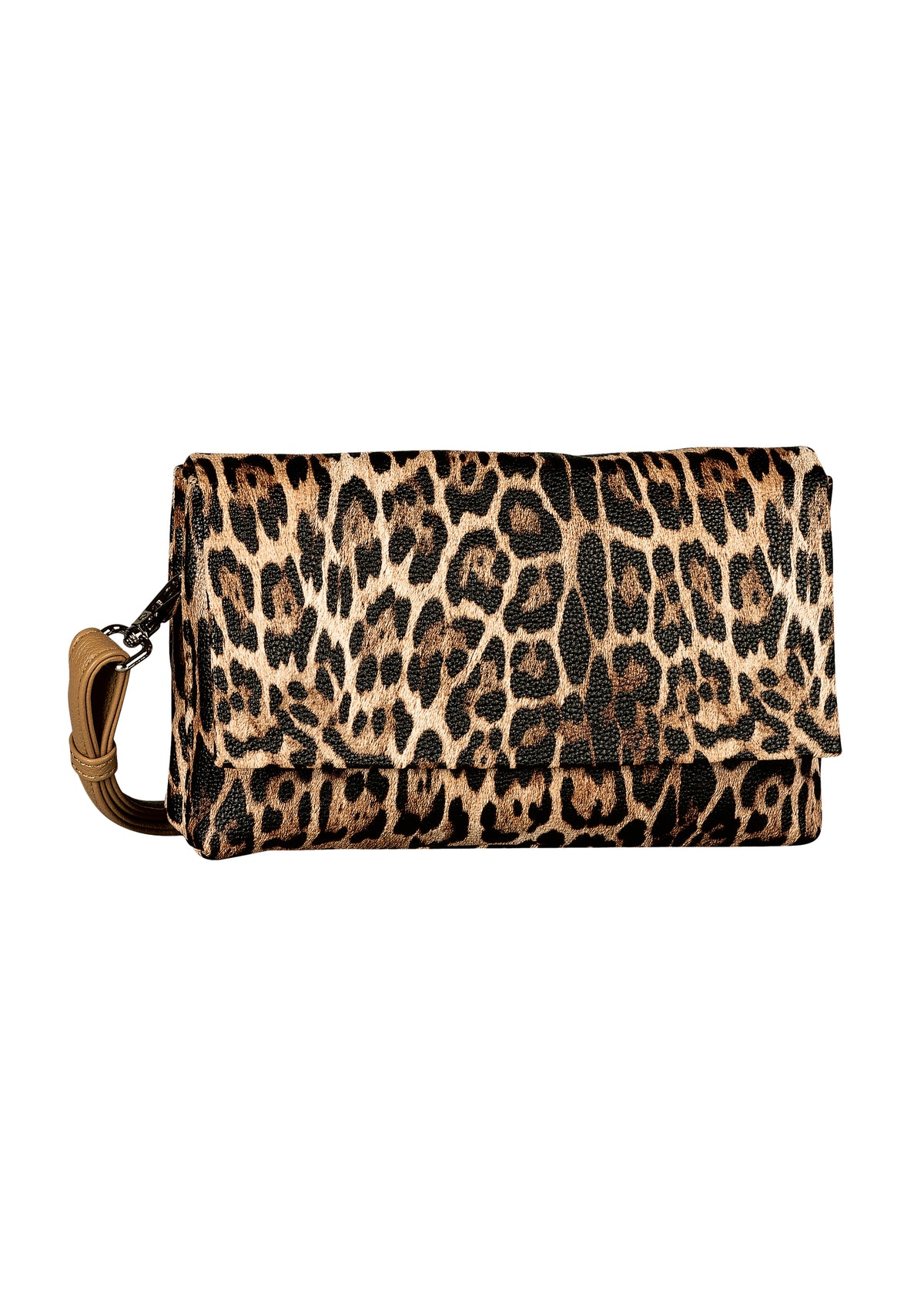 Naisten pieni olkalaukku - Salida, ruskea leopardikuvio