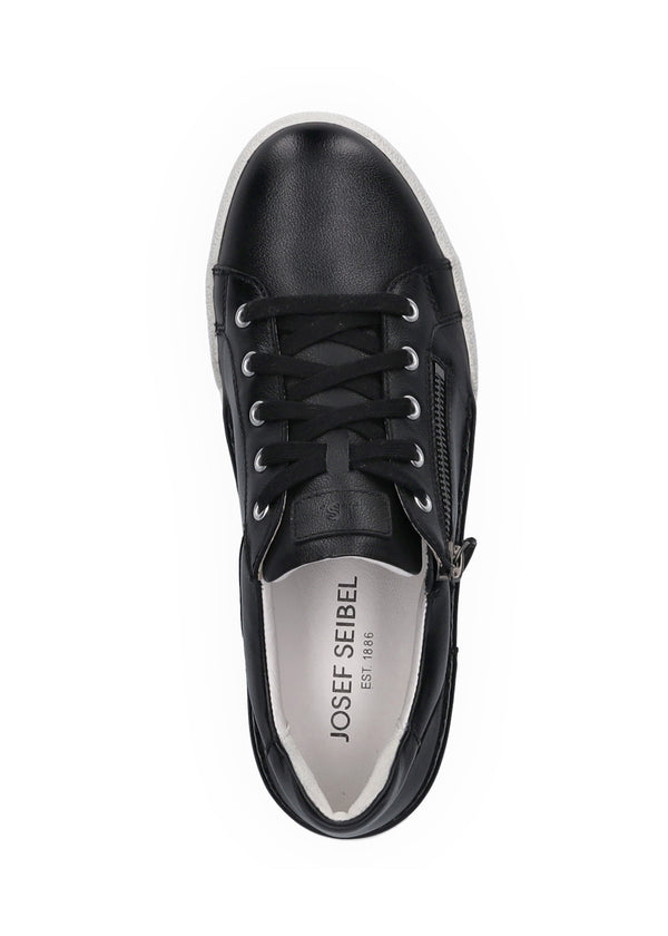 Promenadskor - svart läder, Claire 03