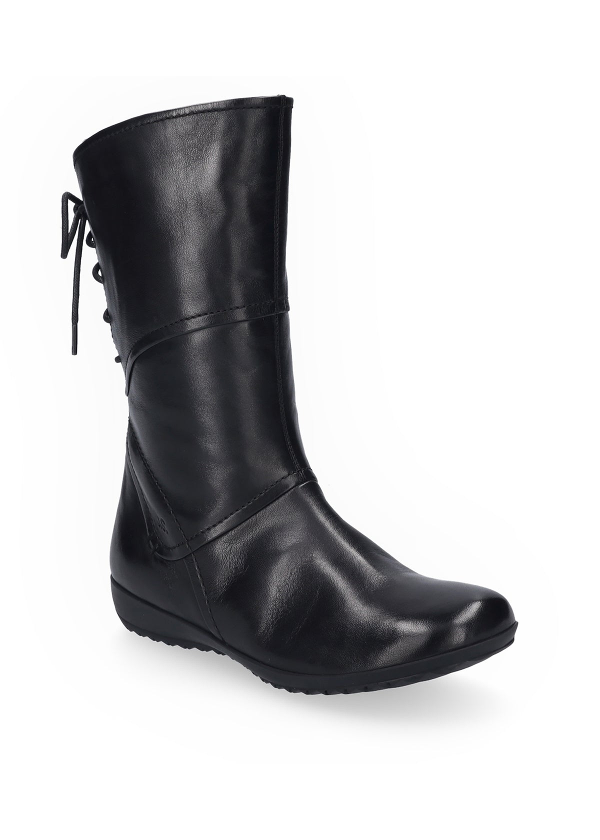 Saapikkaat - Naly 07, musta nahka, nauhat takana