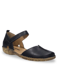 Sandaler med stängd tå - svart läder, Rosalie