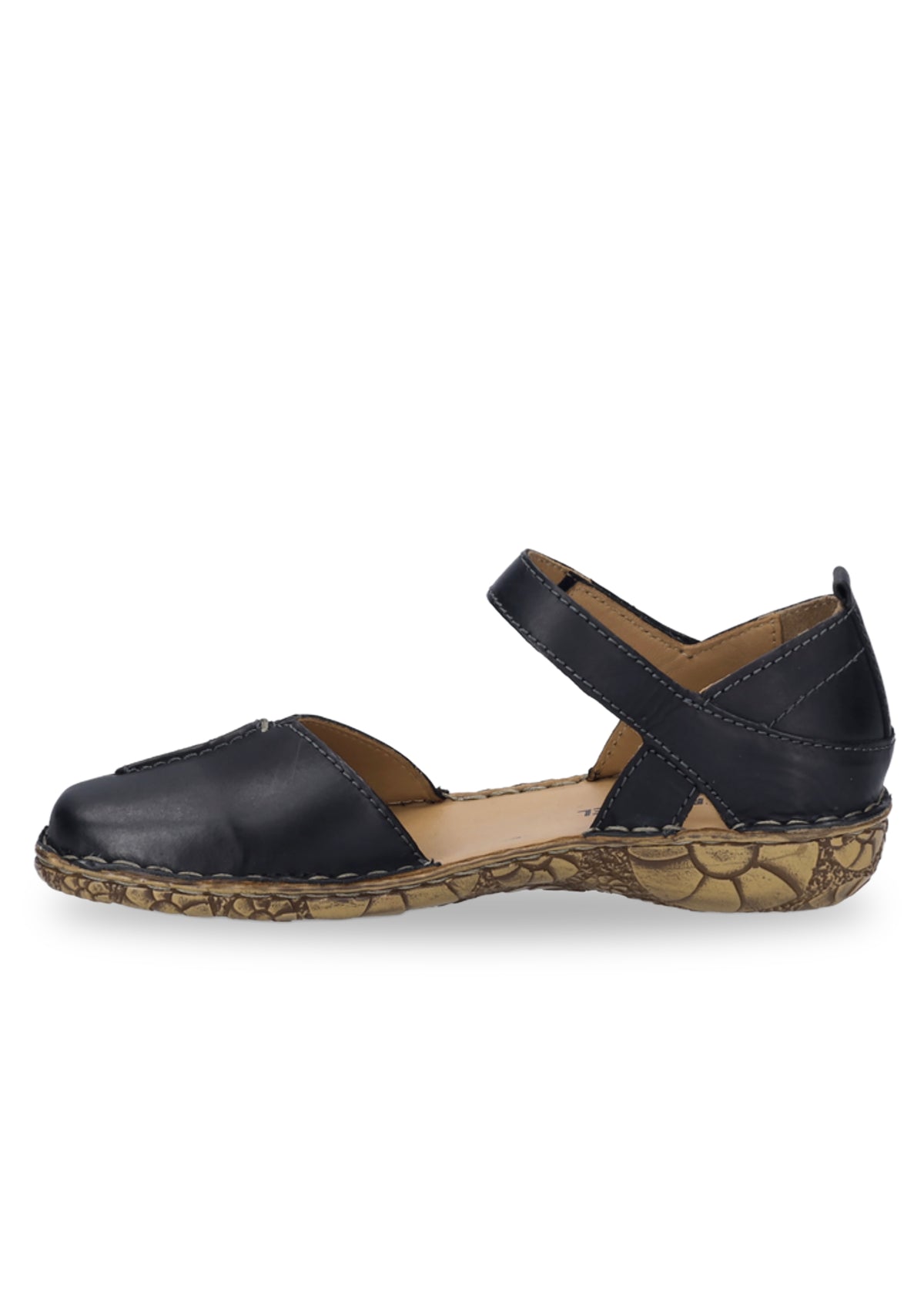 Sandaler med stängd tå - svart läder, Rosalie