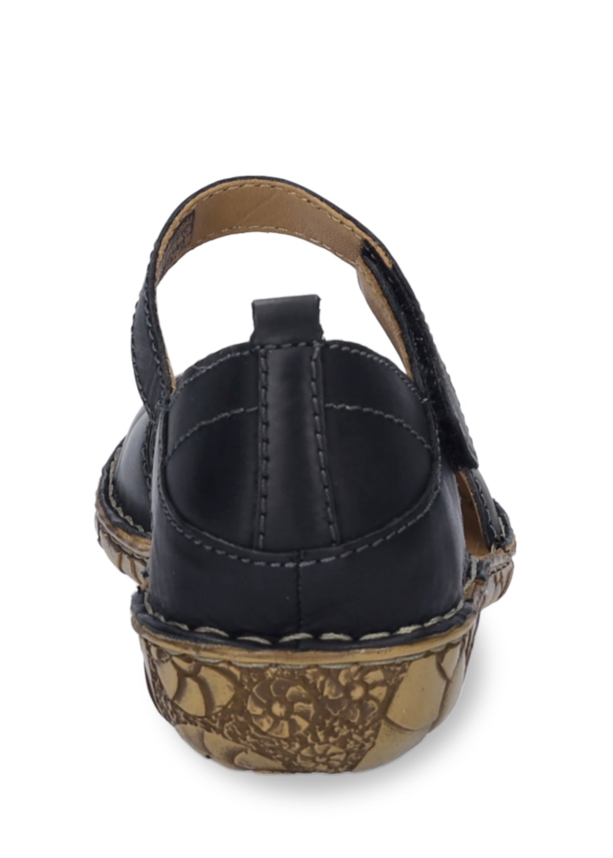 Sandaler med stängd tå - svart läder, Rosalie