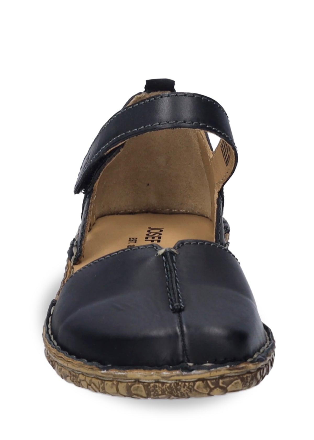 Sandaler med stängd tå - svart läder, Rosalie